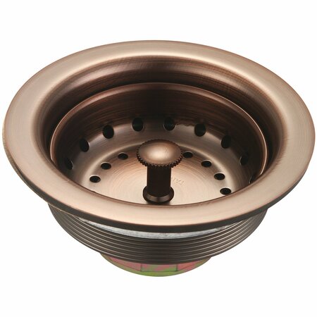 OLYMPIA Stainless Steel Duo Basket Strainer in Oil Rubbed Bronze ACS-300100-ORB